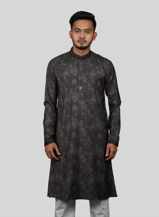 Premium Dark Gray Panjabi - 248